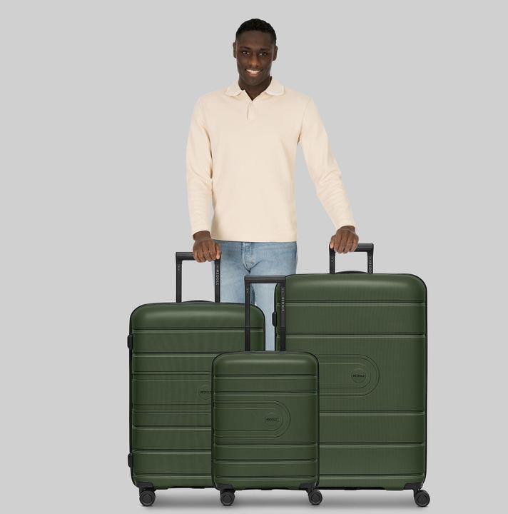 Actual product image Redolz Essentials 11 4 Rollen Kofferset 3-teilig mit Dehnfalte (240 l)