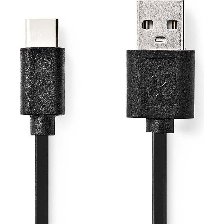 Thumbnail - Nedis USB-Kabel USB 2.0 USB-A Stecker USB-C™ Stecker 15 W 480 Mbps Vernickelt 3.00 m (3 m, USB 2.0), USB Kabel