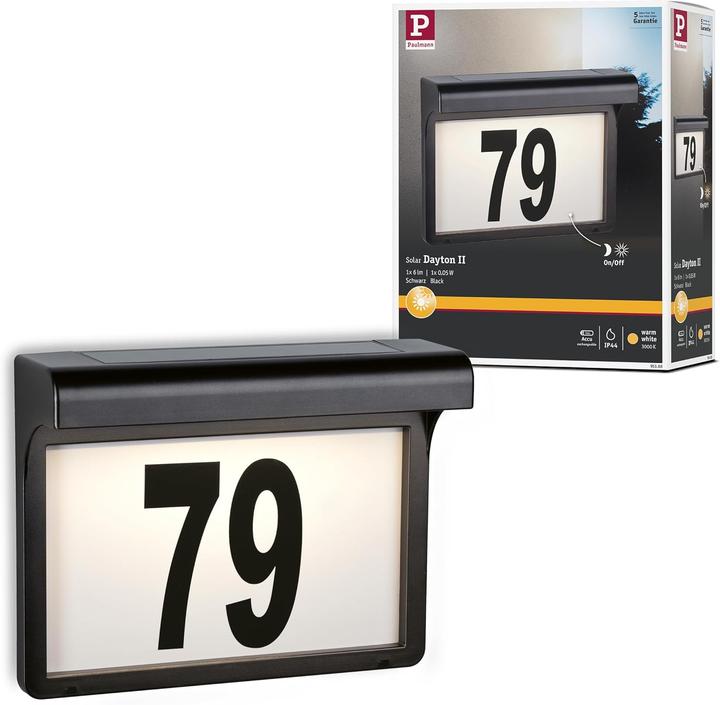 Image du produit Paulmann Numéros de maison solaires (IP44)