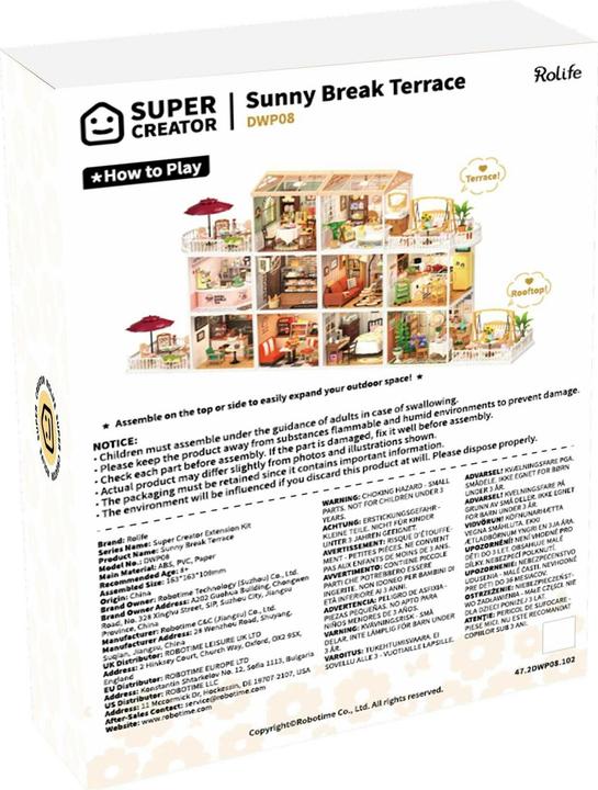 Actual product image Robotime Bausatz Sunny Break Terrace