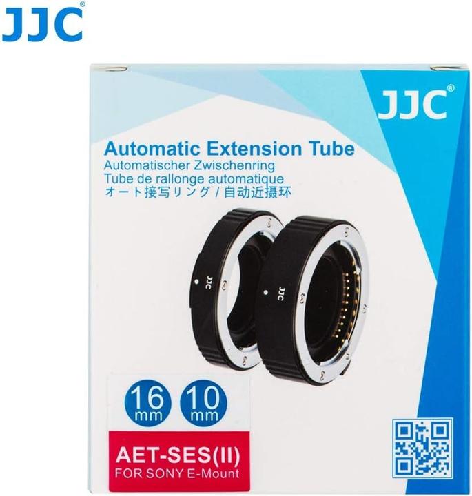 Actual product image JJC Set macro extension ring 10/16mm for Sony E-mount (Macro intermediate ring)