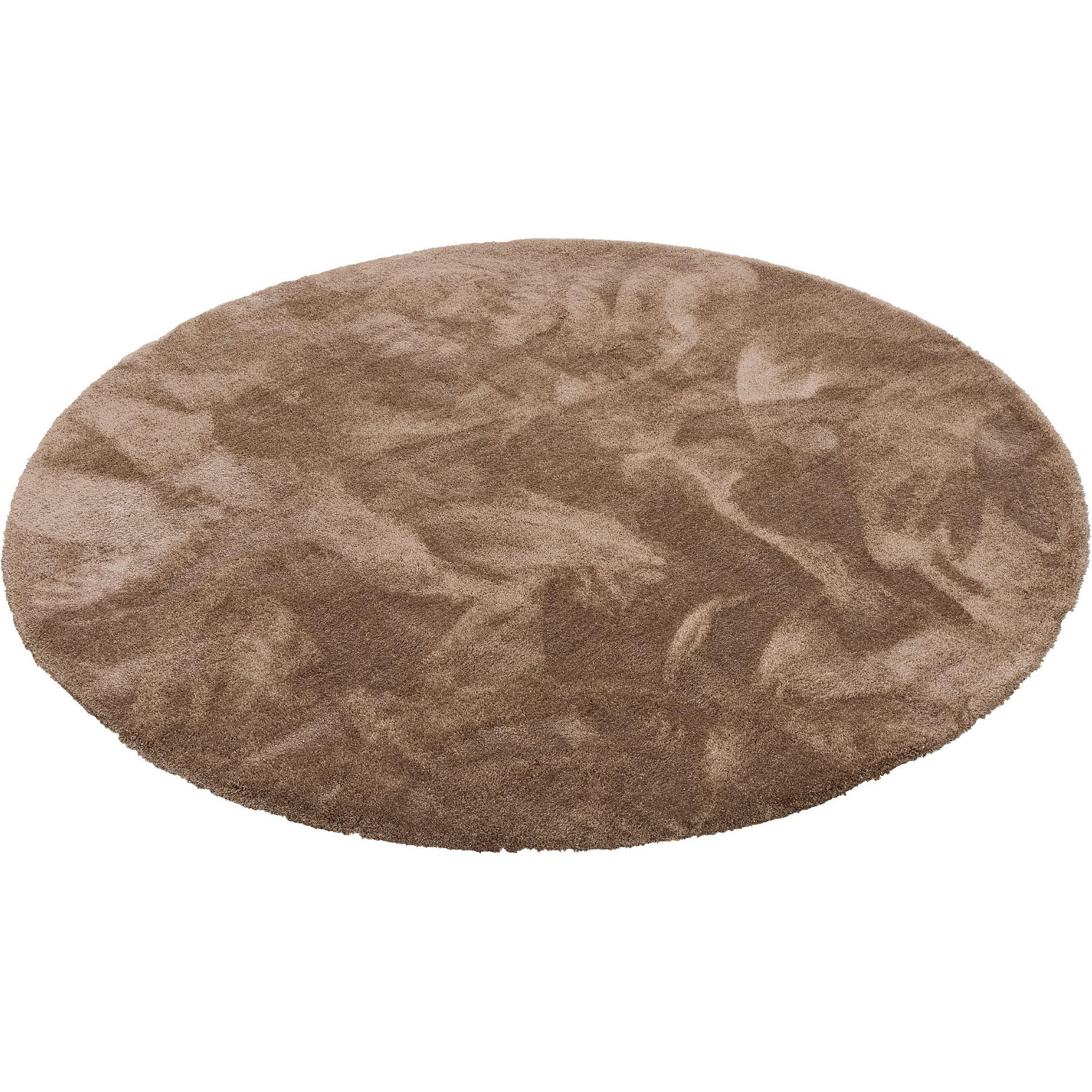 Snapstyle, Teppich, Luxus Hochflor Shaggy Teppich Velvet Rund (Ø 133 cm)