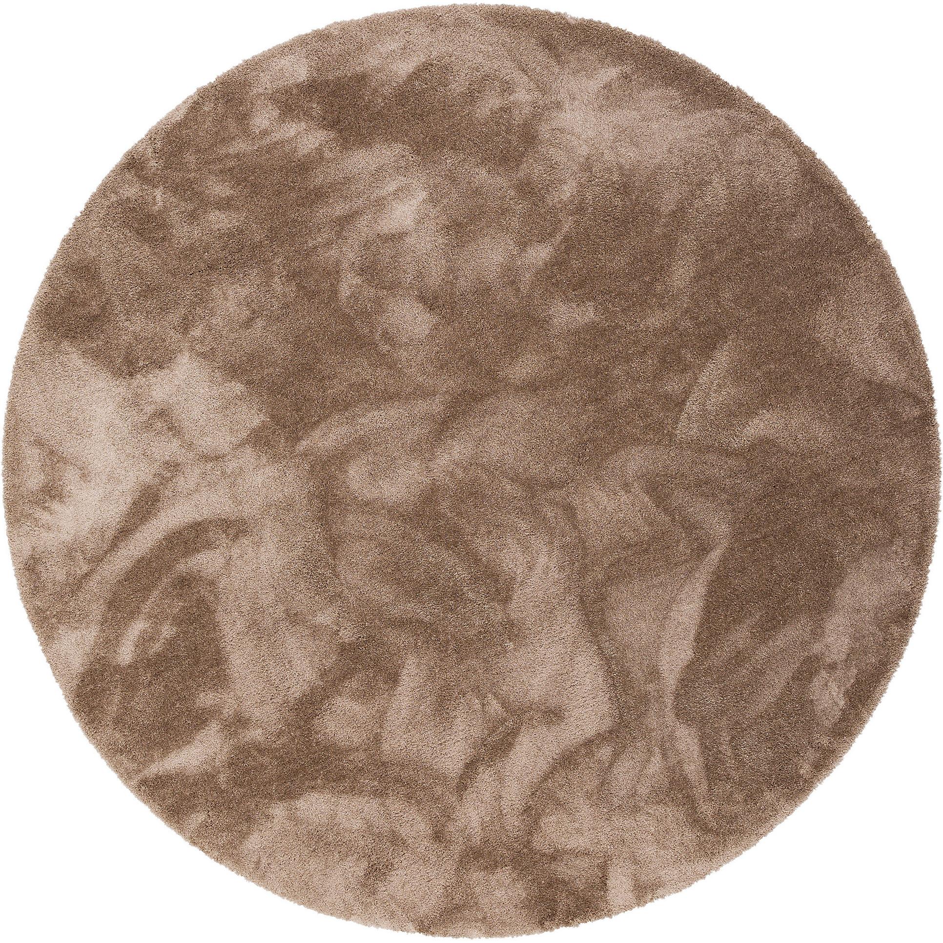 Thumbnail - Snapstyle, Teppich, Luxus Hochflor Shaggy Teppich Velvet Rund (Ø 133 cm)
