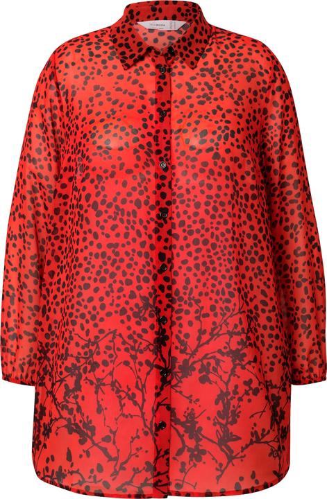 Produktbild Miamoda Bluse, A-Linie, Chiffon, Punkte/floral (44)