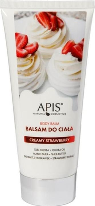 Apis Natural Cosmetics Apis Body Balm Creamy Strawberry 200Ml (Körperlotion, 200 ml)
