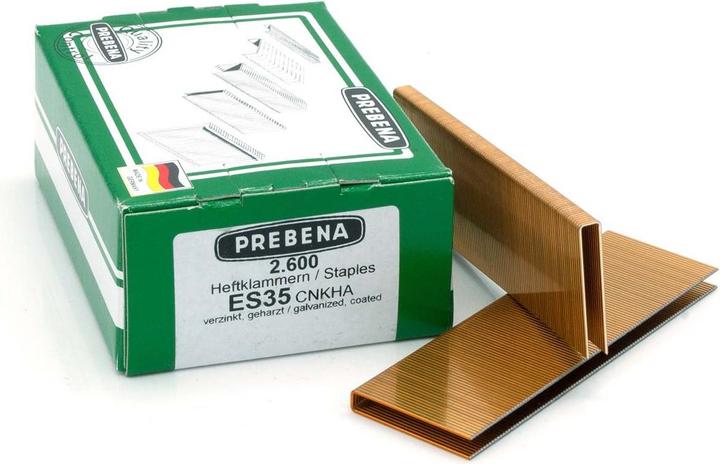 Actual product image Prebena Staples galvanised resinated35 mm