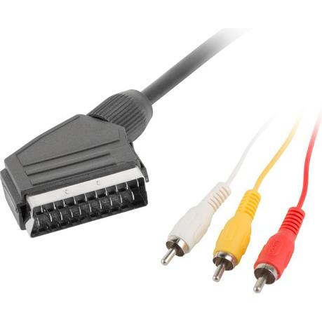 Lanberg Nero Ca-Eurc-10Cc-0018-Bk (1.80 M), Cavo Video,