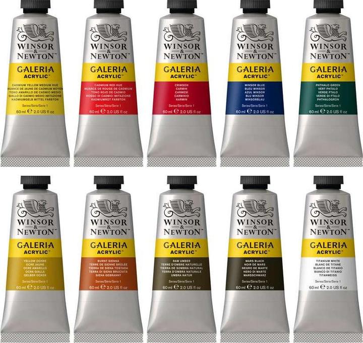 Produktbild Winsor & Newton Galeria Acrylic Set (10x60ml) (830343) (600 ml)