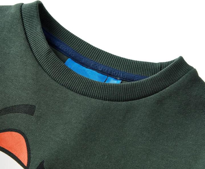 Immagine prodotto VidaXL Felpa da bambino verde scuro 104,Materiale: 92% cotone (104)