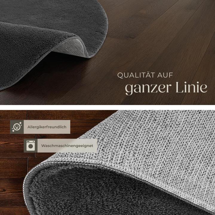 Produktbild tectake Kurzflorteppich Soft Zone (120 x 120 cm)