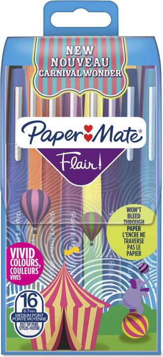 Image du produit Paper Mate Feutre Flair Carn. Wonder 16er M (16x)
