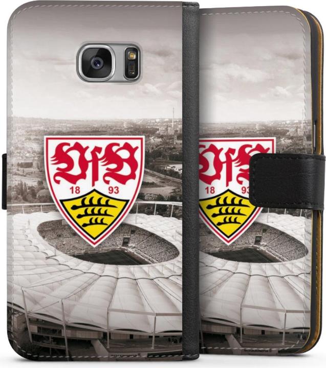 Produktbild DeinDesign Tasche für Samsung Galaxy S7 Handy Flip Case Wallet Cover Handytasche Leder Offizielles (Samsung Galaxy S7)