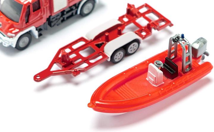 Immagine prodotto Siku Vigili del fuoco dell'Unimog con barca
