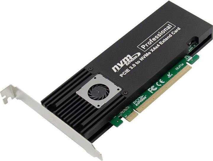 Immagine prodotto MicroConnect SSD PCIe x16 a X4X4 M.2 NVMe