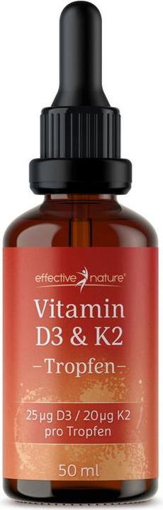 Effective Nature Huile de vitamine D3 K2 (1 pièce(s), Huile)