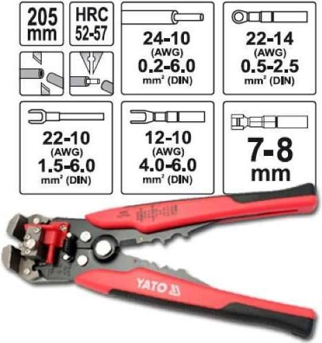 Produktbild Yato multifunction pliers for wires YT-2270 (205 mm)