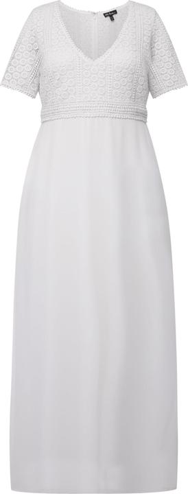 Produktbild Ulla Popken Brautkleid, Boho-Style, A-Linie, V-Ausschnitt, Halbarm (44)