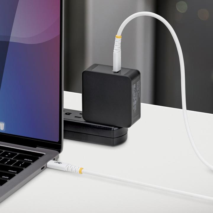 Produktbild StarTech .com S2CEPR2MW-USB-CABLE, 2 m, USB C, USB C, USB 2.0, 0,48 Gbit/s, Weiss (2 m, USB 2.0, 240 W)