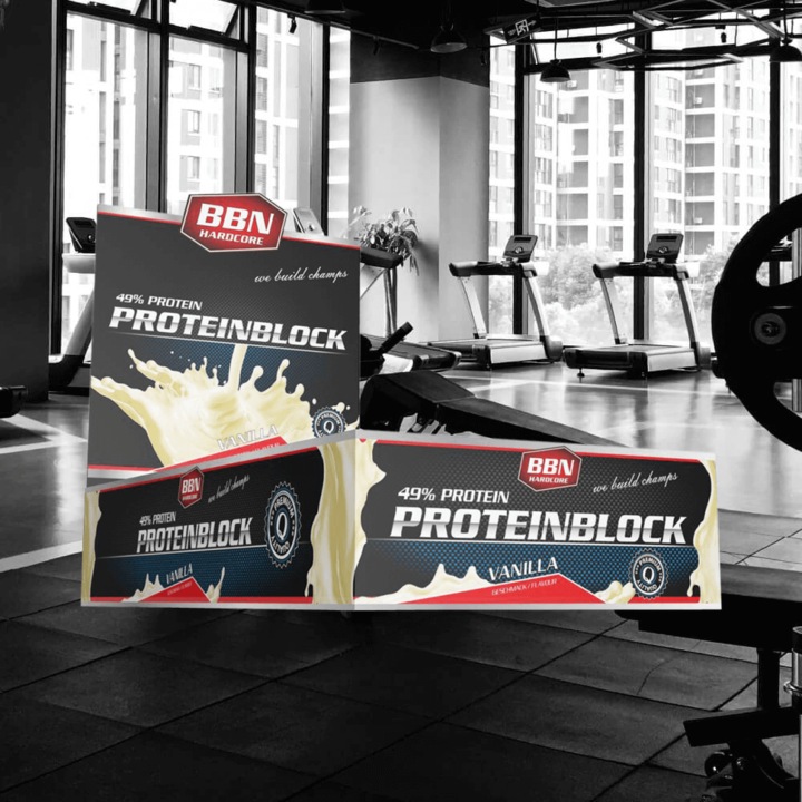 Produktbild BBN Hardcore Block (Vanille, 15 Stk., 1350 g)