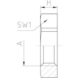 Thumbnail - Jacob, Muttern + Unterlegscheiben, Gegenmutter M25 PA unbeh hfr sw J50.225PA/SW