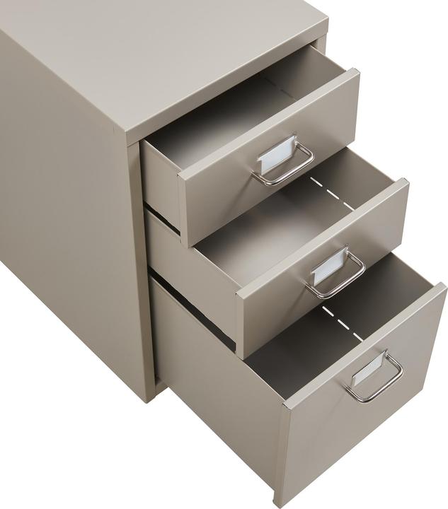 Produktbild En.Casa Rollcontainer Kökar mit 3 Schubladen 48x28x41 cm Kamelfarben (48 x 28 x 41 cm)