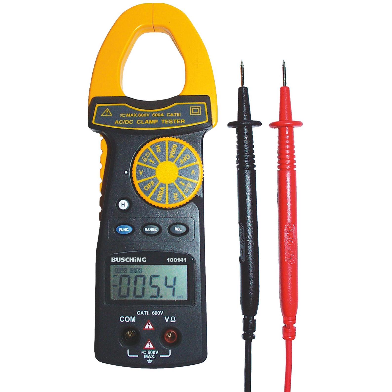Busching, Multimetro, Amperometro digitale 600A ACA/DCA 100141
