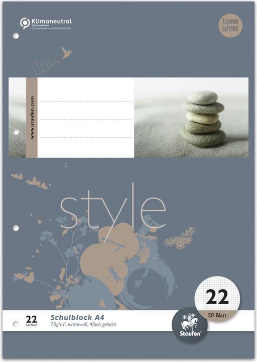 Actual product image Ursus School block (A4, Checked, Soft cover)