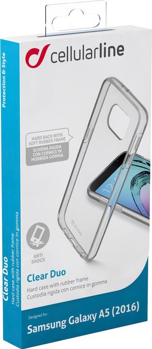 Actual product image Cellularline Clear Case Duo (Samsung Galaxy A5)