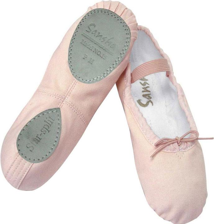 Sansha Chaussons de danse pour enfants en tissu (35)