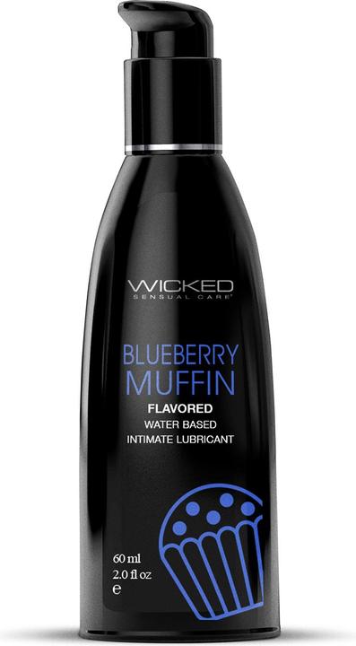 Wicked Blueberry Muffin Flavoured Water Based Lubricant by Sensual Care (60ml) (60 ml)