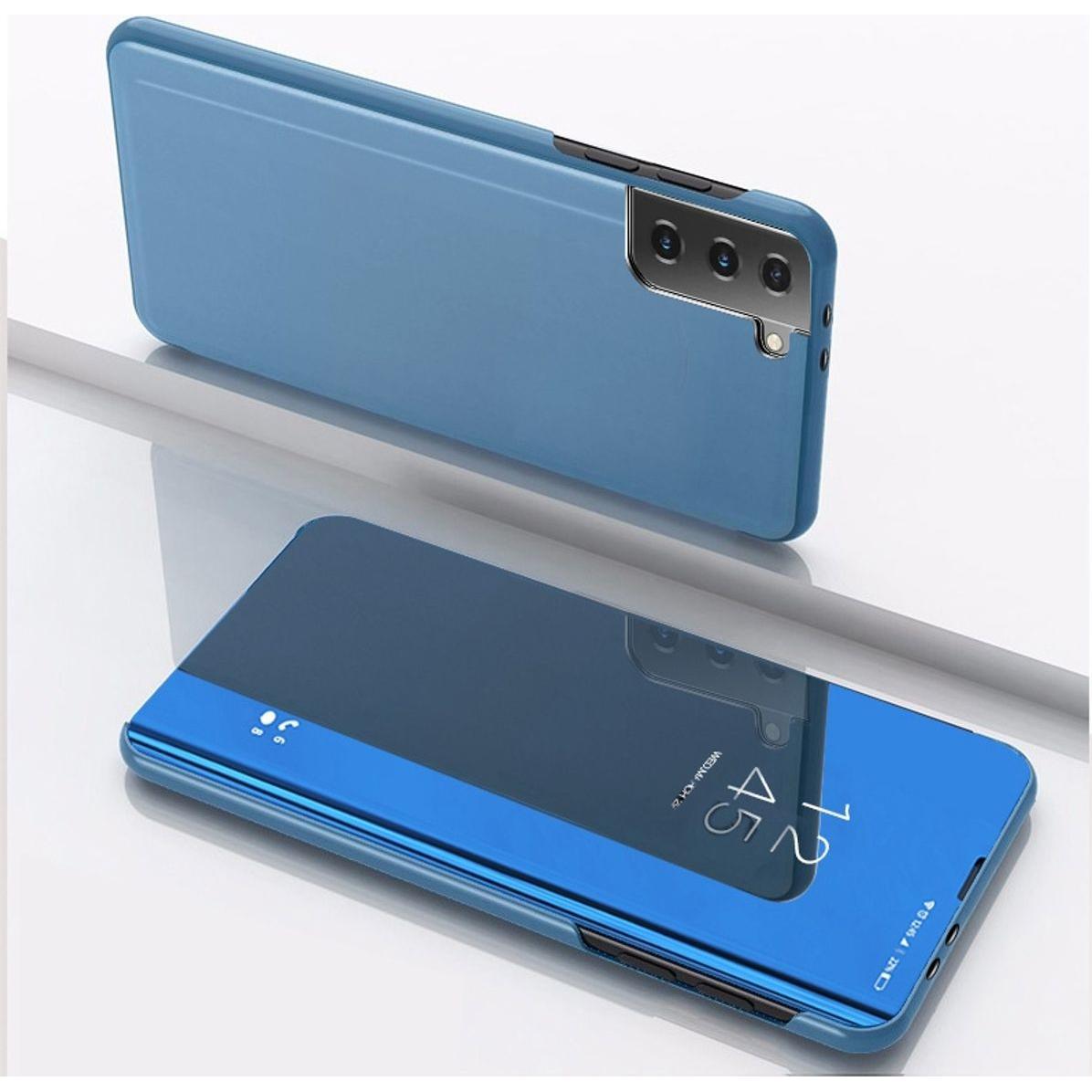 Thumbnail - König Design Hülle Handy Schutz für Samsung Galaxy S21 Plus Case Cover Tasche Etuis Blau Neu (Samsung Galaxy S21+), Smar...