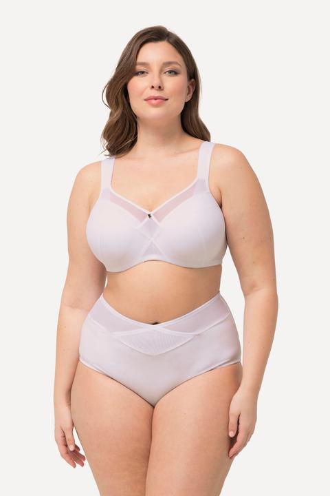 Image du produit Ulla Popken Soutien-gorge à armatures, bonnets souples avec empiècement en mesh, bonnet C - E (110 F)