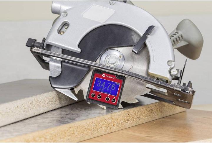 Actual product image Toolcraft Digital protractor with digital circular bubble