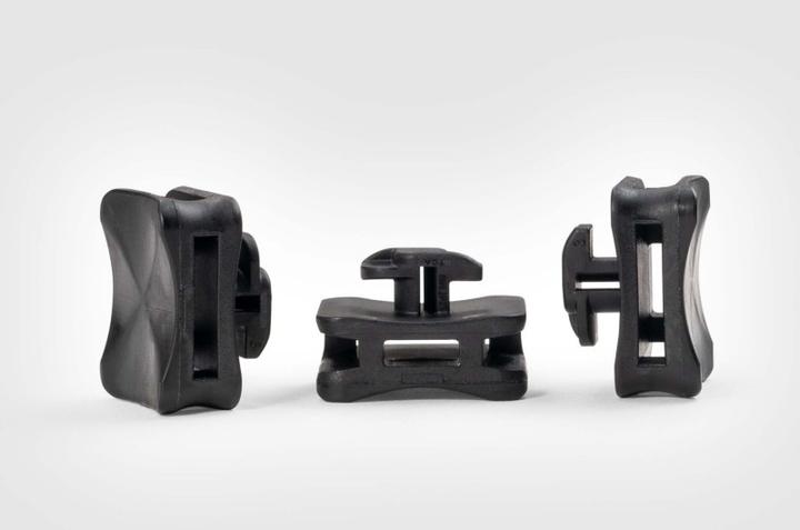 Actual product image HellermannTyton ACFM8W6.2PT3-PA66/6HIRHS-BK Cable tie base Profile rail 151-03248heat-stabilisi (17.50 mm, 100 pcs.)