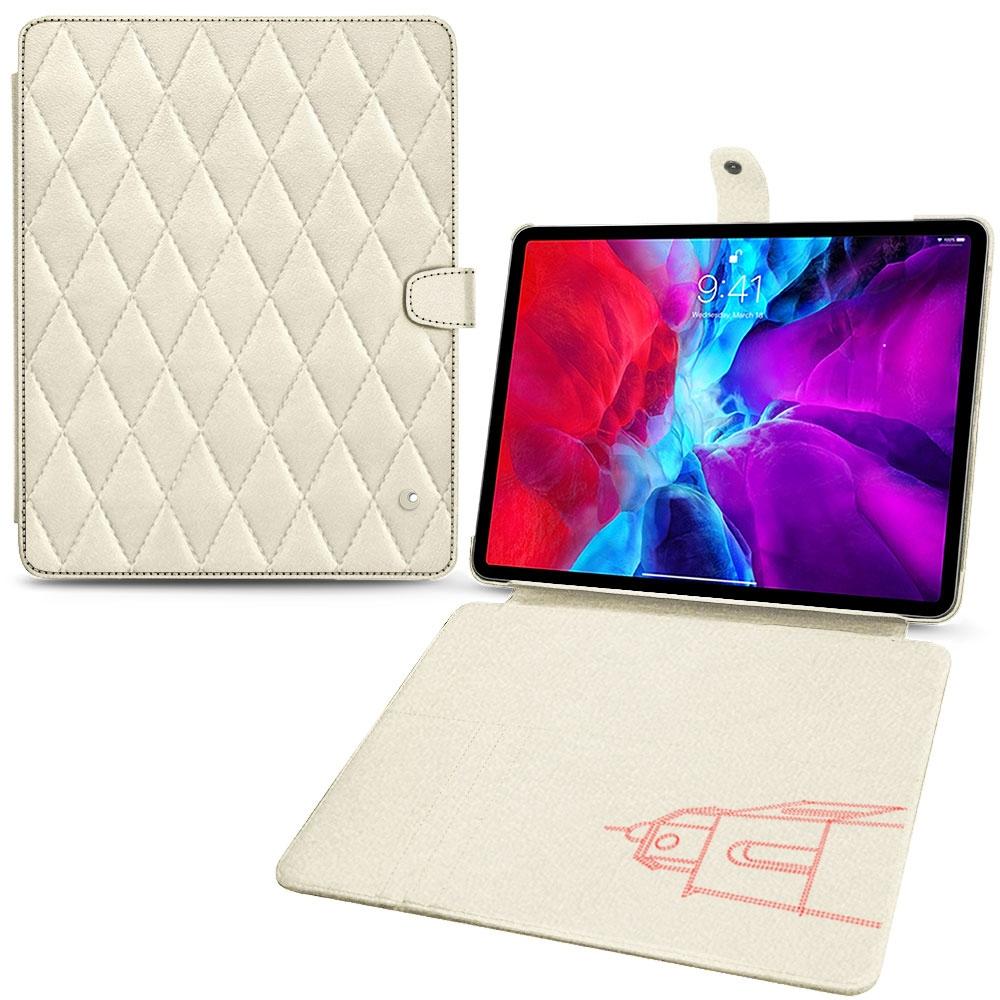 Noreve Lederschutzhülle Wallet (IPAD PRO 12.9 2021), Tablet Hülle, Weiss