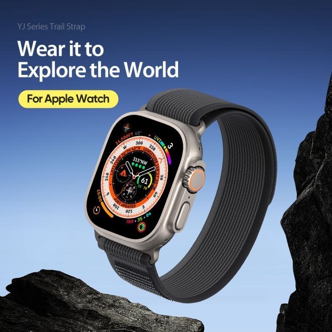 Actual product image Dux Ducis Sports Strap (44 mm, 45 mm, 42 mm, 49 mm, Nylon, Apple Watch Ultra, Apple Watch Series 2, Apple Watch Series 3, Apple Watch Series 1, Apple Watch Series 4, Apple Watch Series 5, Apple Watch Series 6, Apple Watch Series 7, Apple Watch Series 8, Apple Watch Series 9, Apple Watch SE, Apple Watch Ultra 2)