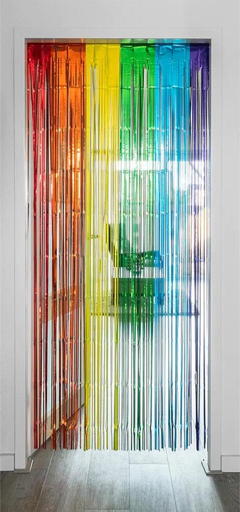 Produktbild Boland Folienvorhang metallic Regenbogen 200x100cm