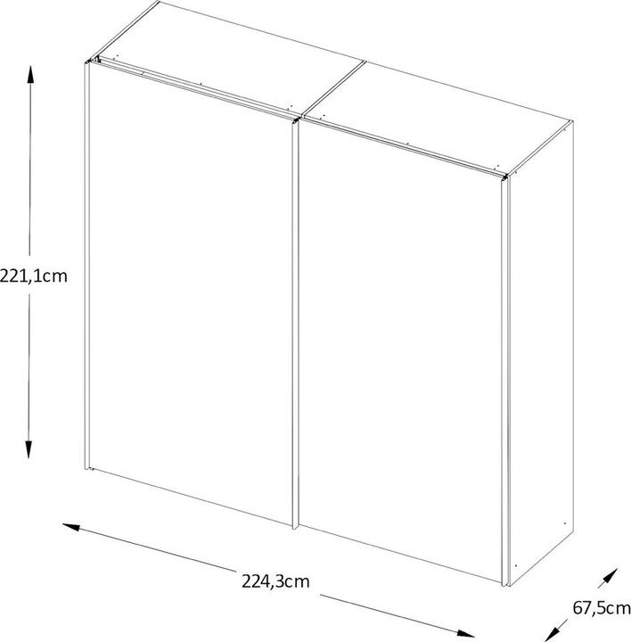 Immagine prodotto Moderano Primo (225 x 68 x 222 cm)