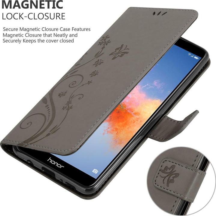 Actual product image Cadorabo Flower Book Cover (Honor 7X)
