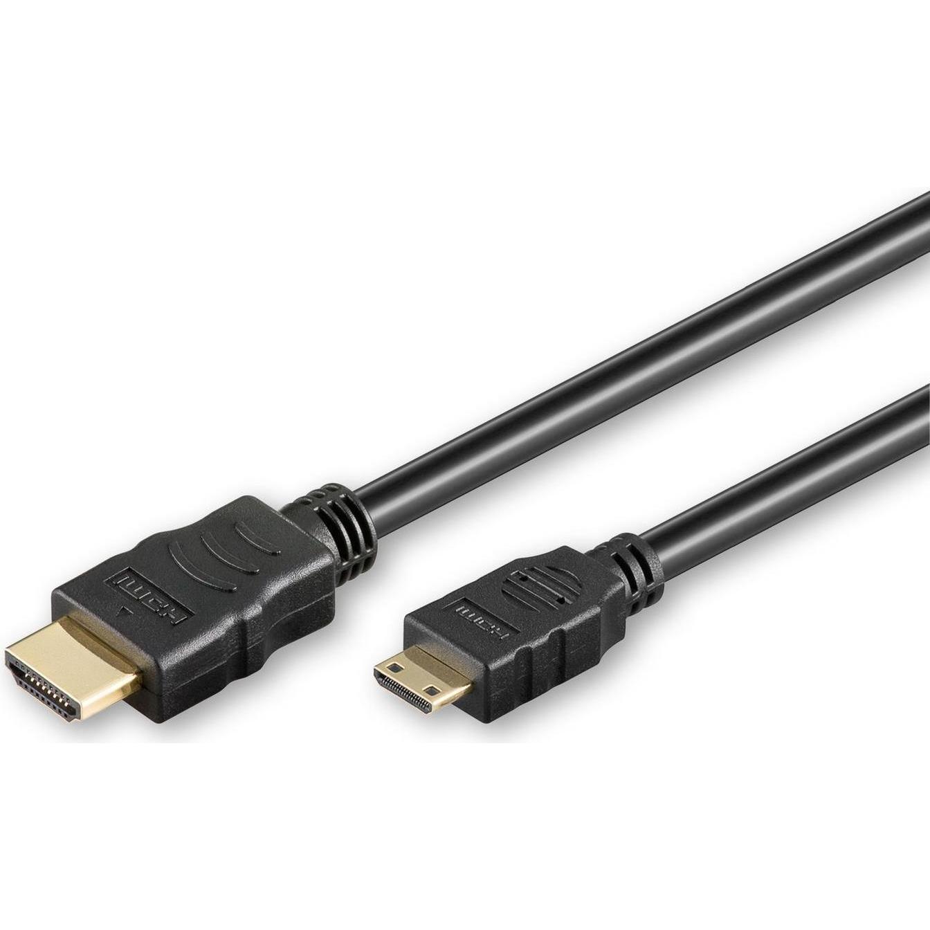Thumbnail - MicroConnect mini HDMI (Typ C) — HDMI (Typ A) (1 m, HDMI), Video Kabel
