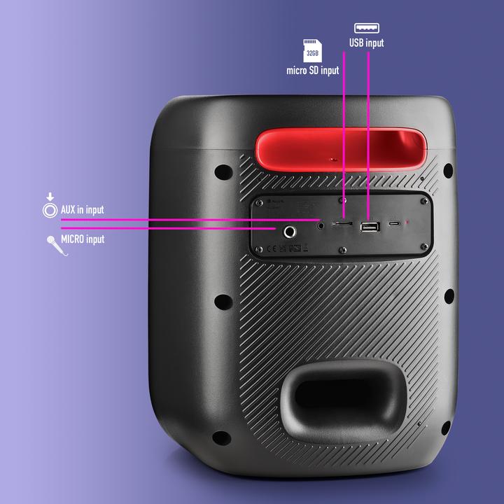 Produktbild NGS Speaker Wild Swag Go Portatile BT/TWS/USB/TF/AUX-IN 80W (10 h, Akkubetrieb)