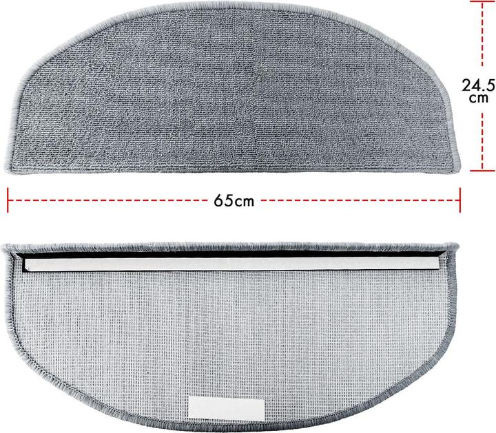 Produktbild Karat Stufenmatte London 15er-Set Halbrund (65 x 23.50 cm)