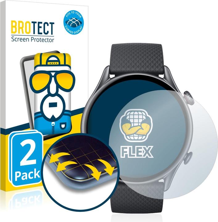 Productafbeelding BROTECT Volledig bedekkende screen protector (Amazfit GTR 3 Pro)