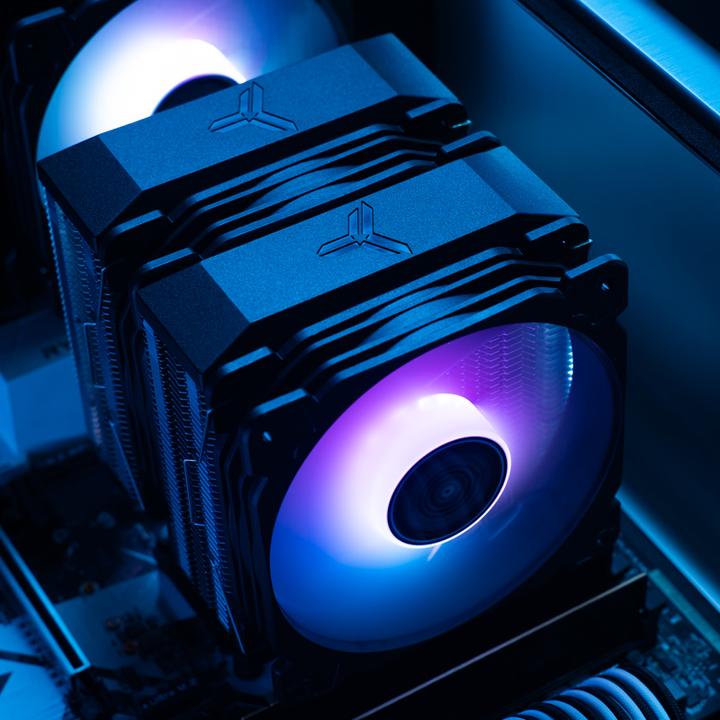 Produktbild Jonsbo CR-2100 CPU-Kühler Dual Tower, 2x 120mm (134 mm)