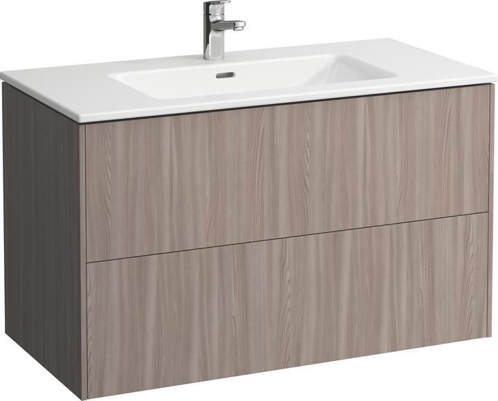 Produktbild Laufen Pro S Set Base 1000, Waschtisch, 1 Hahnloch, Überlauf, inkl. Waschtischunterschrank, 2 Schub