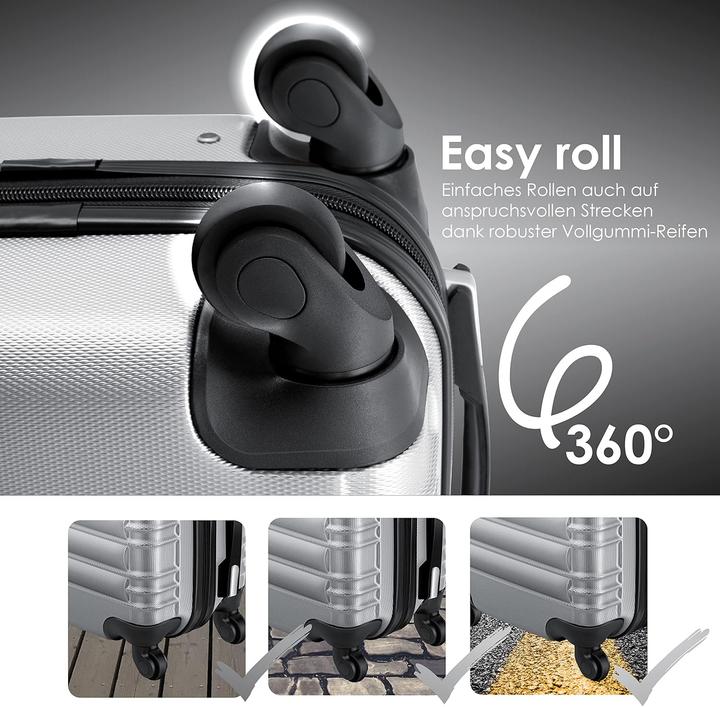 Image du produit Kesser 4-teiliges ABS-Hartschalenkofferset (34 l)