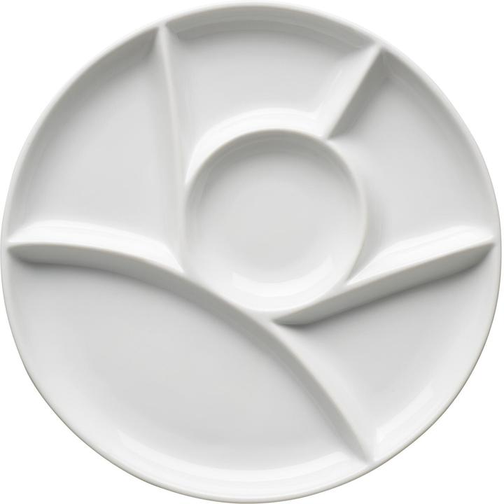 Image du produit Mäser Fondue-Teller rund 22 cm, 6 Stück, Weiss