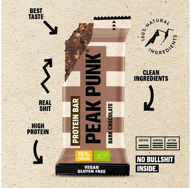 Image du produit Peak Punk Bio Protein Bar (55 g, 12 pcs)