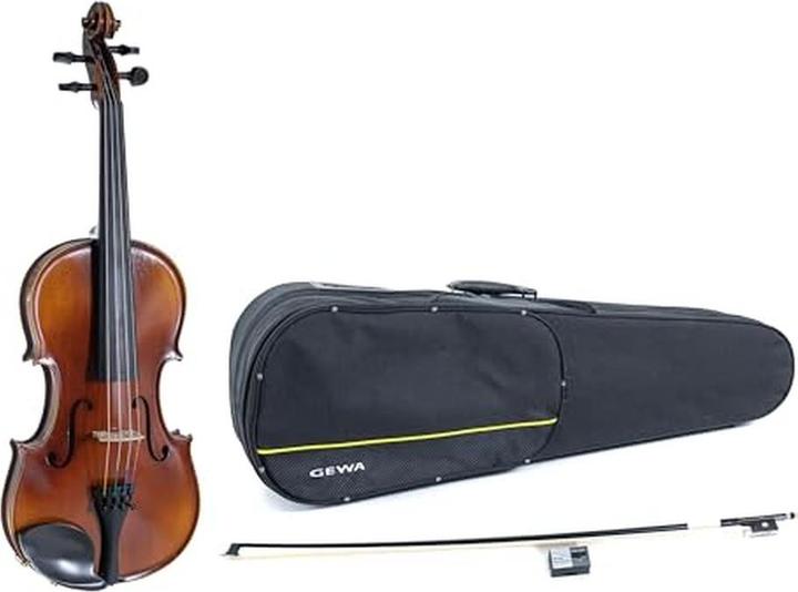 Gewa Allegro Series Violin Set with Hard Case, Carbon Bow, and Larsen Strings (Fiddle)