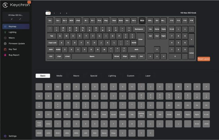 Produktbild Keychron V6 Max (CH, Kabelgebunden, Kabellos)